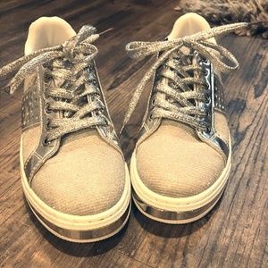 G.N.D. Sneakers Silver Sparkles